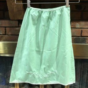 Vintage cotton slip skirt mint XS